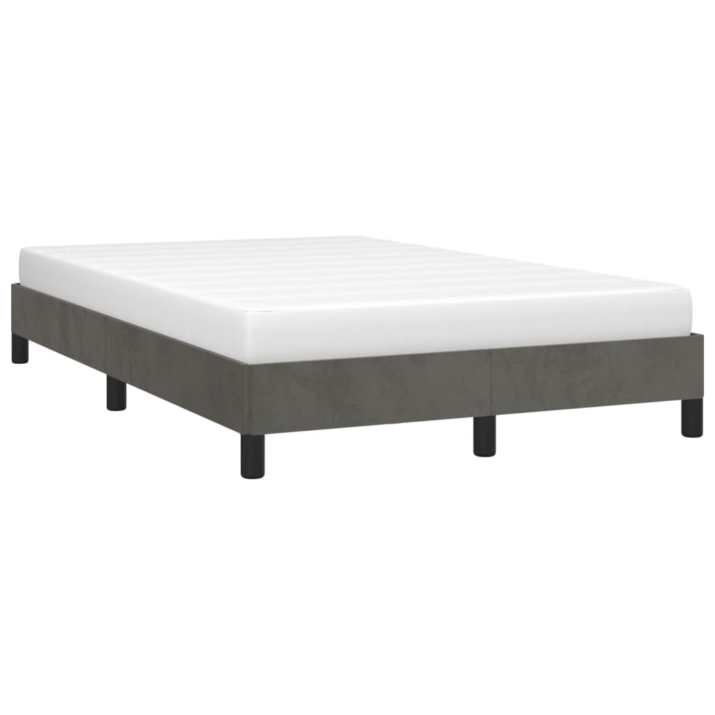 Bed Frame without Mattress Dark  120x200 cm Velvet