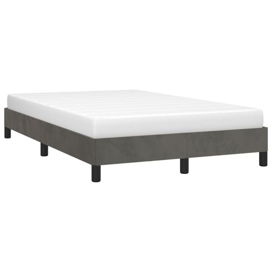 Bed Frame without Mattress Dark  120x200 cm Velvet