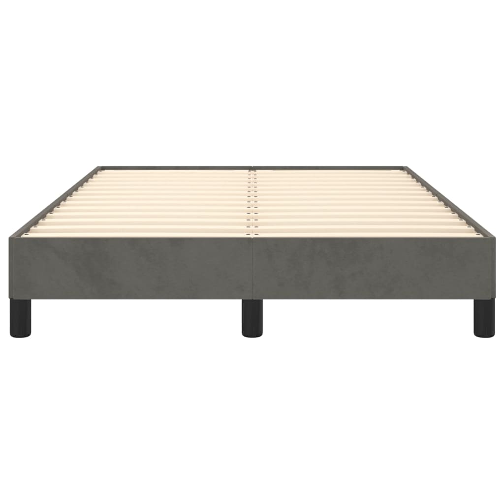 Bed Frame without Mattress Dark  120x200 cm Velvet