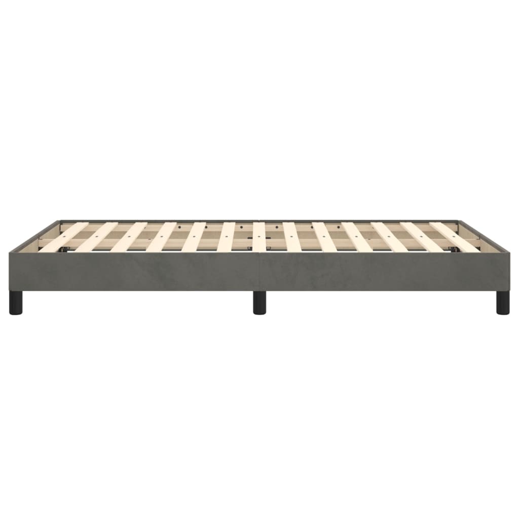 Bed Frame without Mattress Dark  120x200 cm Velvet
