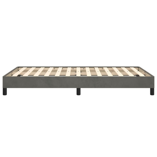 Bed Frame without Mattress Dark  120x200 cm Velvet