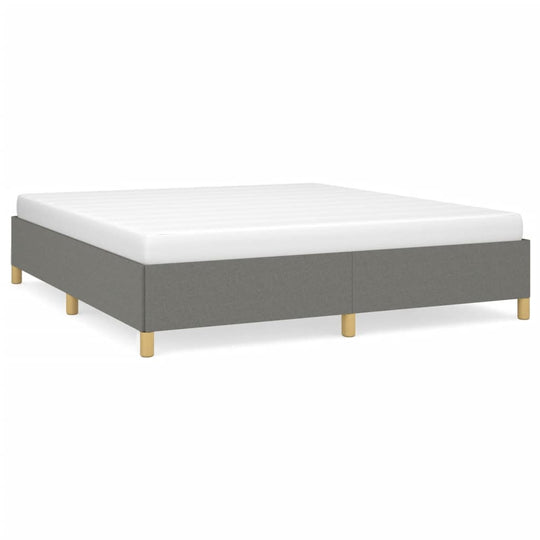 Bed Frame without Mattress Dark  180x200 cm Super King Fabric
