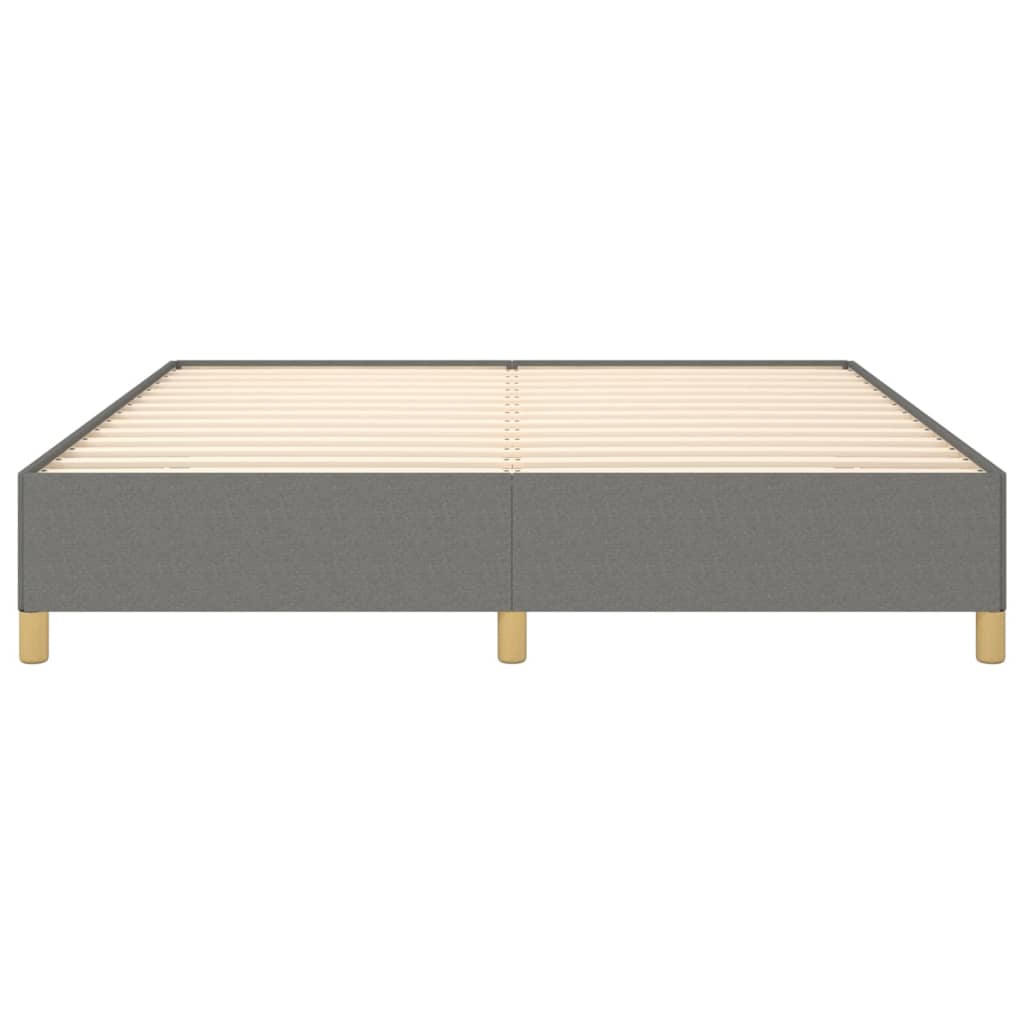 Bed Frame without Mattress Dark  180x200 cm Super King Fabric