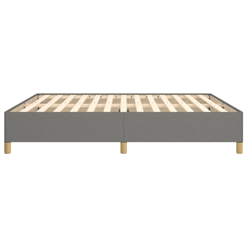 Bed Frame without Mattress Dark  180x200 cm Super King Fabric