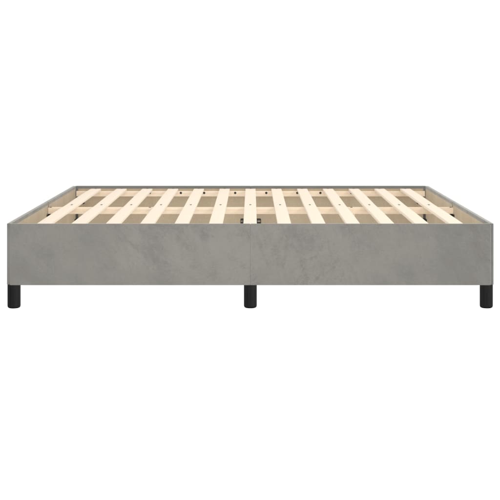 Bed Frame without Mattress Light  180x200 cm Super King Velvet