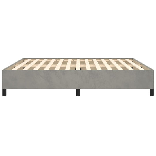 Bed Frame without Mattress Light  180x200 cm Super King Velvet