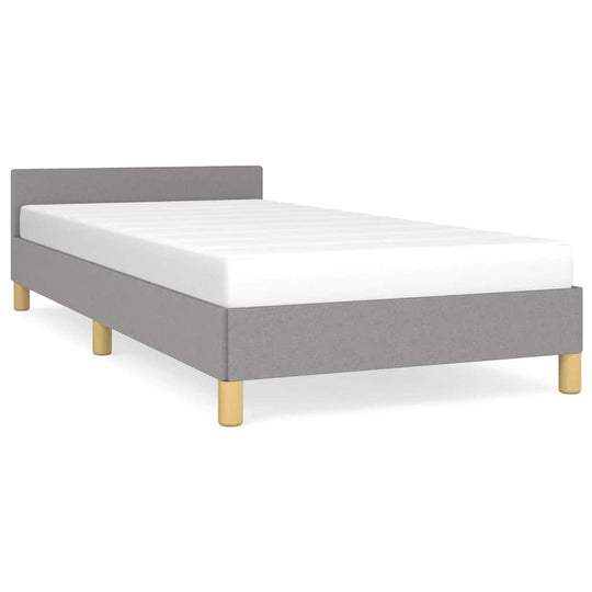Bed Frame without Mattress Light  90x200 cm Fabric