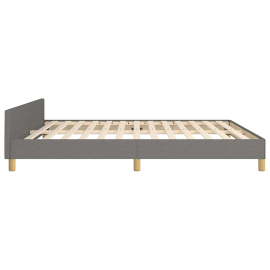 Bed Frame without Mattress Dark  180x200 cm Super King Fabric