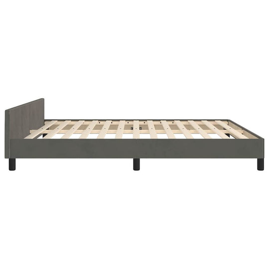 Bed Frame without Mattress Dark  180x200 cm Super King Velvet