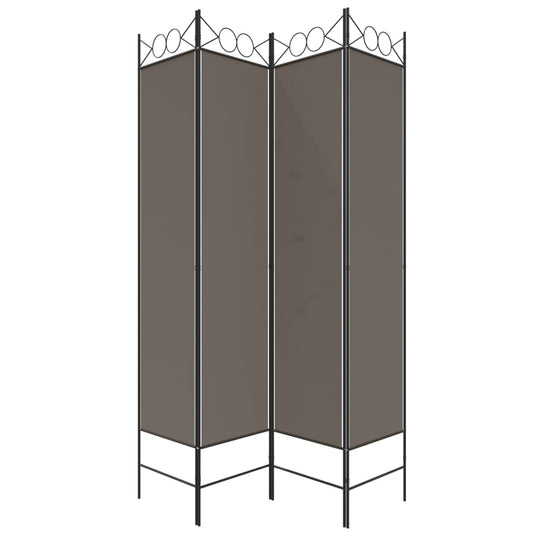 4-Panel Room Divider 160x200 cm Fabric in a modern design, perfect for creating private spaces and blocking sunlight.