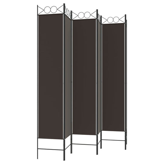 6-Panel Room Divider 240x220 cm Fabric, durable and breathable design for privacy and versatile room separation.