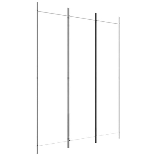 3-Panel Room Divider 150x200 cm Fabric for privacy and sunlight blocking, featuring a clean and durable design.
