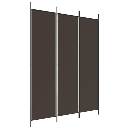 3-Panel Room Divider 150x200 cm Fabric, durable and breathable divider, versatile room separation, dark color, privacy protection screen