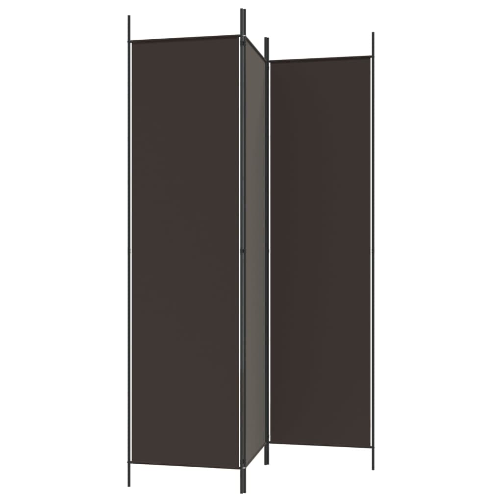 3-Panel Room Divider 150x200 cm Fabric in black, ideal for privacy, separating spaces, and blocking sunlight. Durable and versatile use.