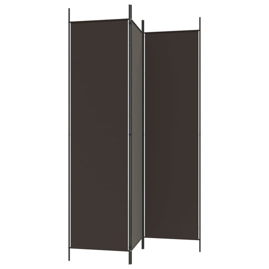 3-Panel Room Divider 150x200 cm Fabric in black, ideal for privacy, separating spaces, and blocking sunlight. Durable and versatile use.
