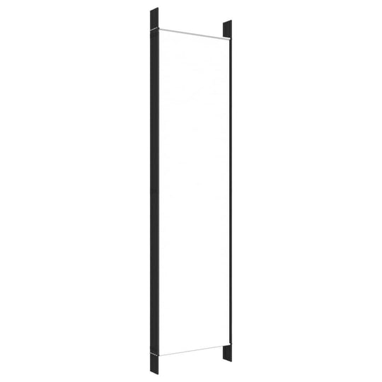 6-Panel Room Divider 300x200 cm Fabric with a minimalist black frame and clean white fabric.