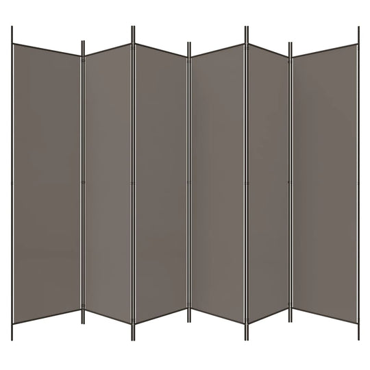 Panel Room Divider in anthracite, 300x200 cm fabric, perfect for creating private spaces and enhancing outdoor furniture.
