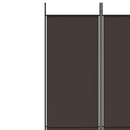 3-Panel Room Divider Brown 150x220 cm Fabric