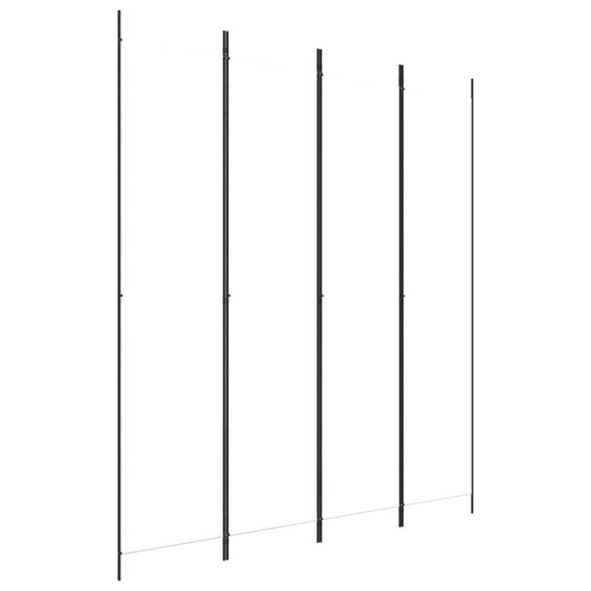 Image of 4-Panel Room Divider 200x220 cm Fabric suitable for dividing spaces, providing privacy, and blocking sunlight with durable material.