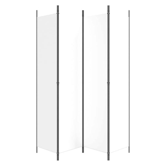 4-Panel Room Divider 200x220 cm Fabric, versatile screen for privacy and sunlight blocking, durable and breathable material.