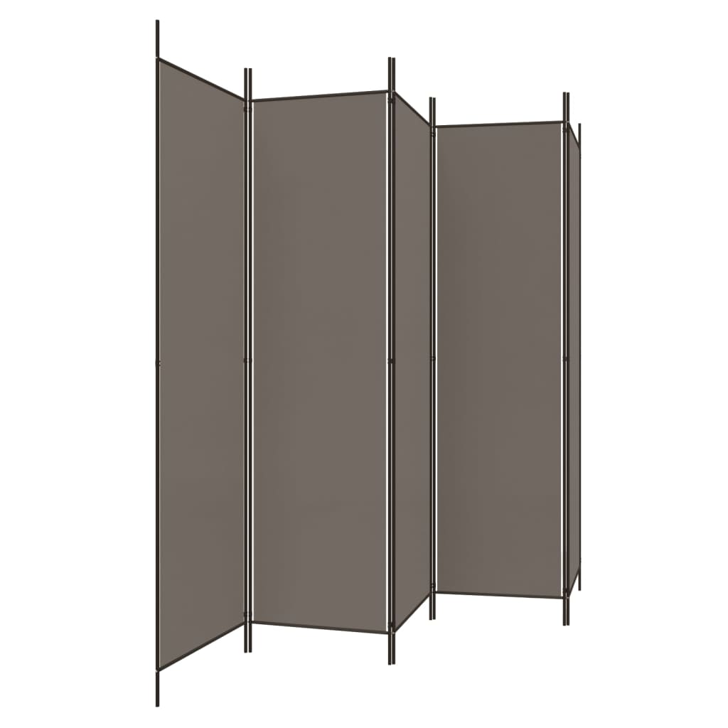 Panel Room Divider 5-  250x220 cm Fabric