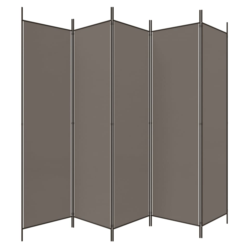Panel Room Divider 5-  250x220 cm Fabric