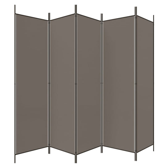 Panel Room Divider 5-  250x220 cm Fabric