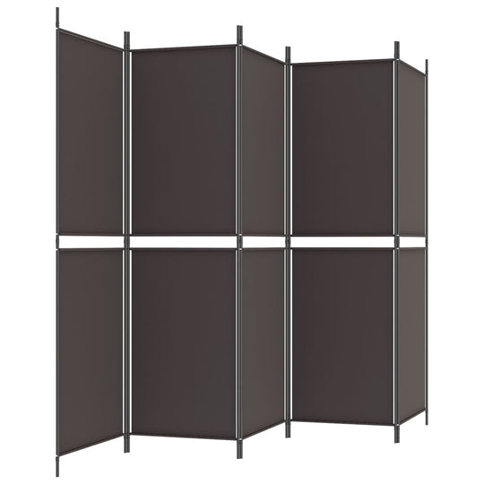 فاصل غرفة من 5 ألواح، 250 × 180 سم، مصنوع من القماش