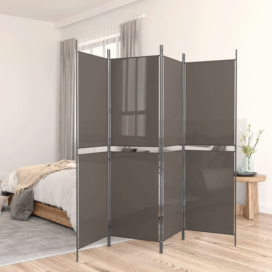 4-Panel Room Divider 200x200 cm Fabric , Furniture -> Room Dividers , Decor -,Durable,eligant,Furniture -,Home & Garden -,Home Decor,Modern Design,new-305021,Room Dividers