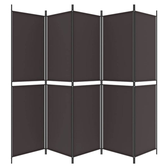 فاصل غرفة من 5 ألواح / جدار فاصل 250 × 200 سم من القماش