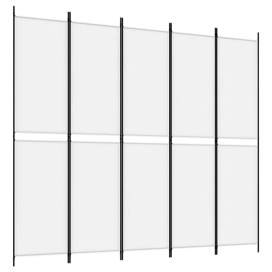 فاصل غرفة من 5 ألواح 250 × 220 سم من القماش