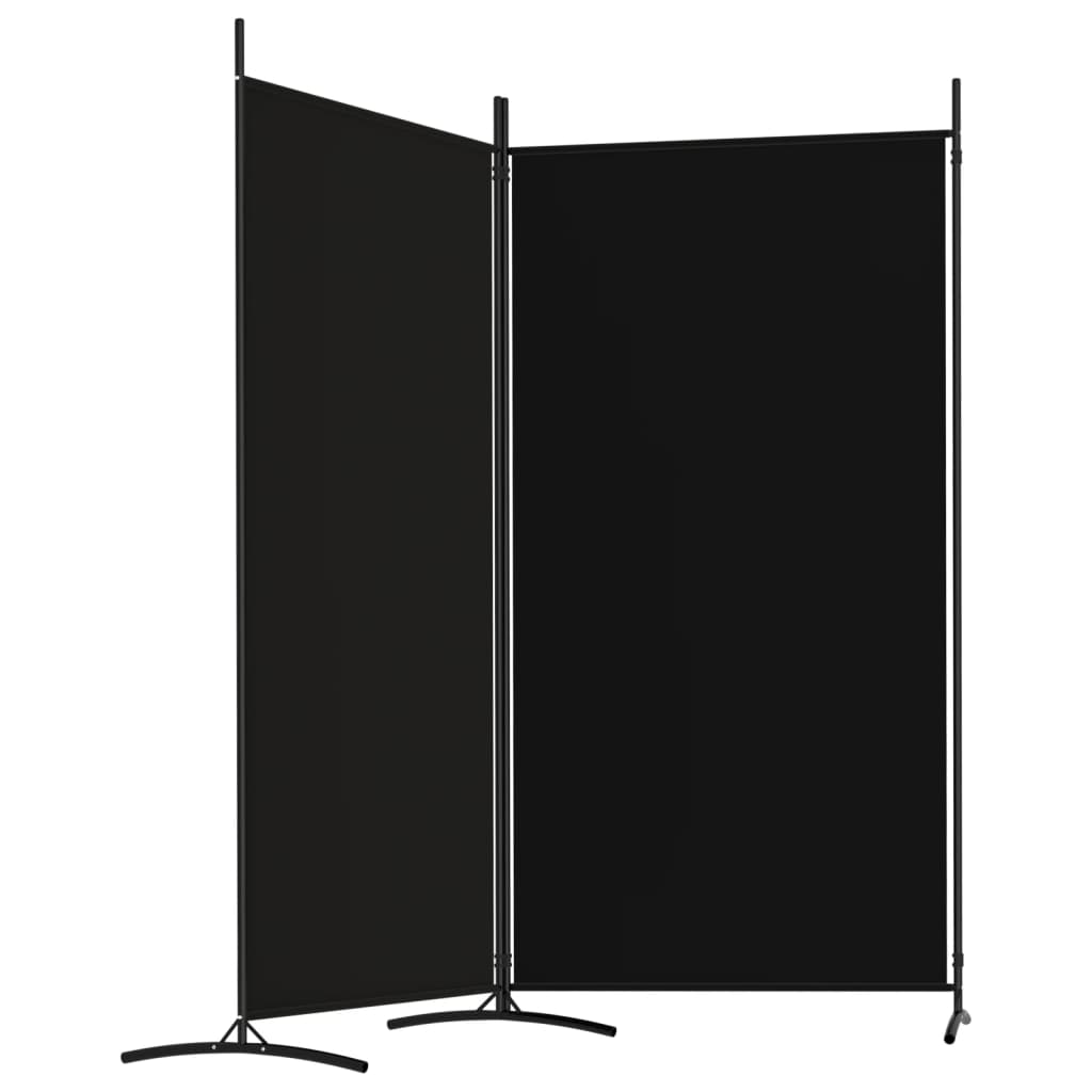 2-Panel Room Divider 175x180 cm Fabric for creating private spaces and blocking sunlight.