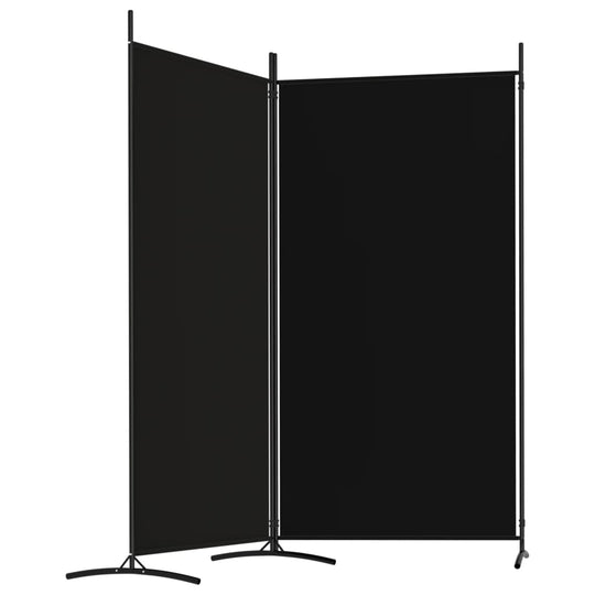 2-Panel Room Divider 175x180 cm Fabric for creating private spaces and blocking sunlight.
