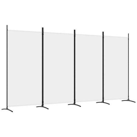 4-Panel Room Divider 346x180 cm Fabric, breathable and durable divider, ideal for privacy and blocking sunlight, minimalist design