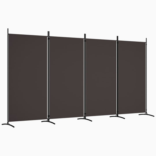 4-Panel Room Divider 346x180 cm Fabric for privacy and room separation, featuring durable and breathable fabric.