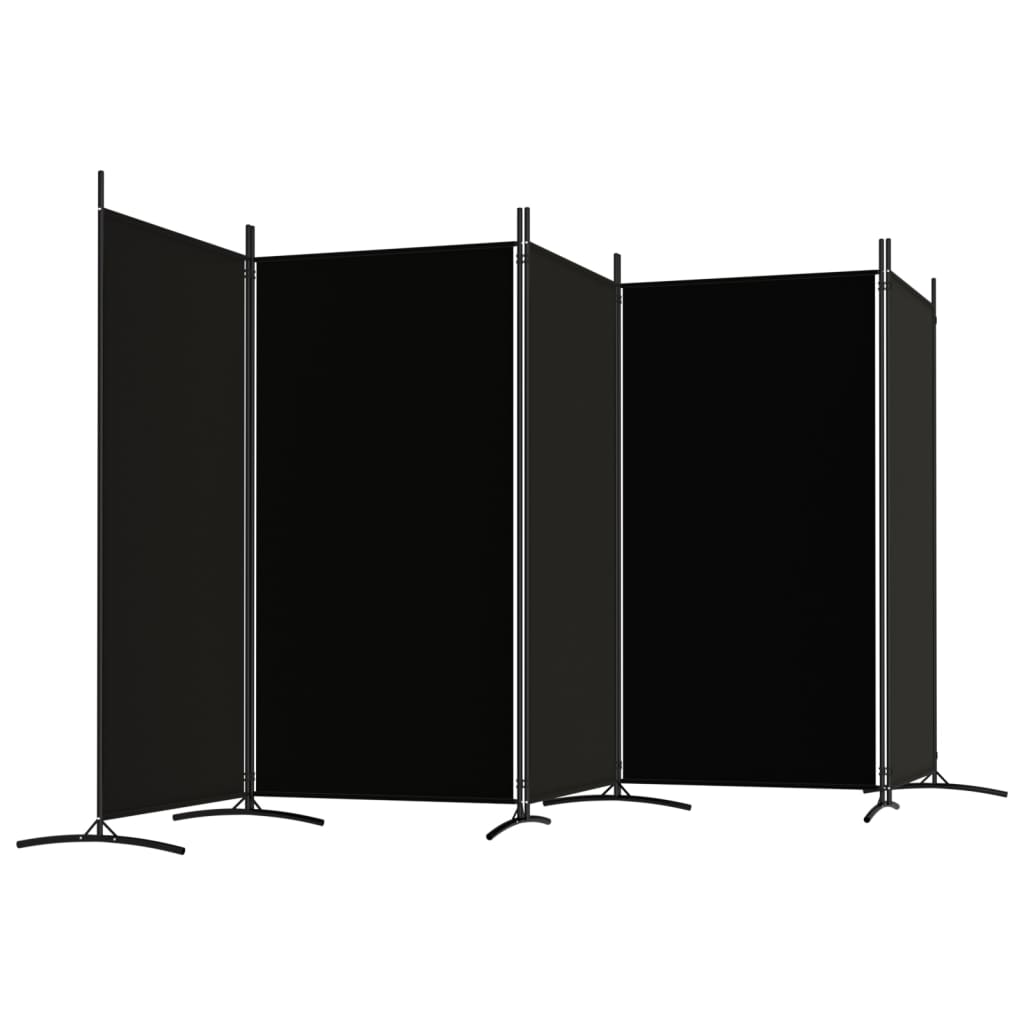 room partition 5-Panel Room Divider  433x180 cm Fabric