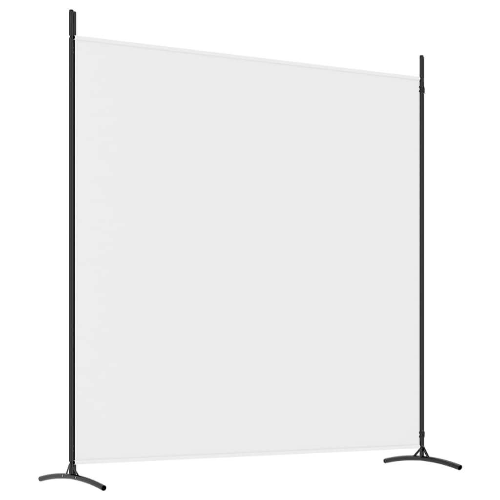 2-panel white room divider screen, breathable fabric, perfect for creating private spaces and blocking sunlight.