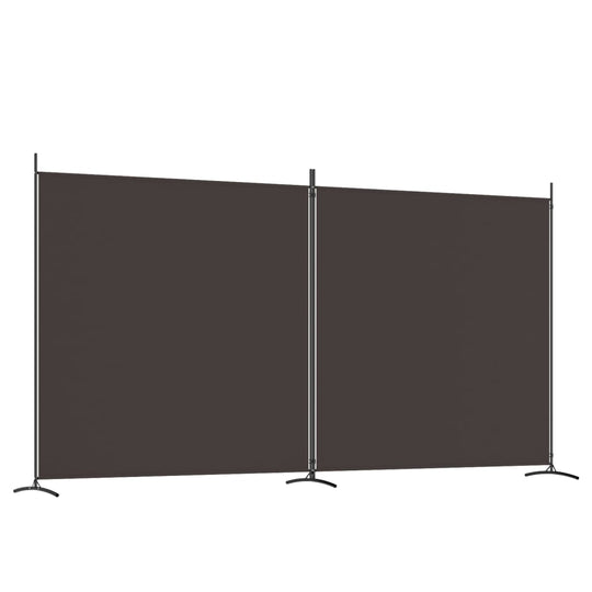 2-Panel Room Divider 348x180 cm Fabric offers privacy and sunlight blockage with a sleek, durable design.