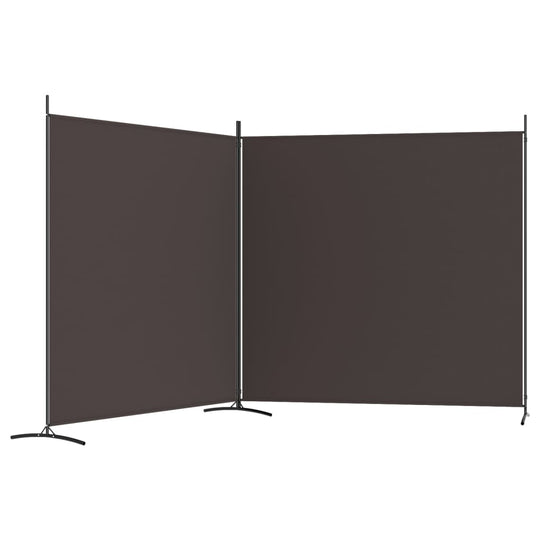 2-Panel Room Divider 348x180 cm Fabric, durable fabric used for creating private spaces and blocking sunlight.