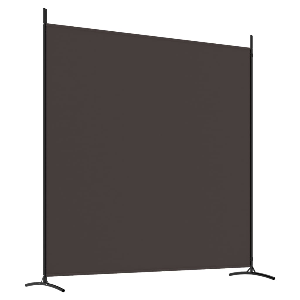 2-Panel Room Divider 348x180 cm Fabric in dark color, providing privacy and space separation.