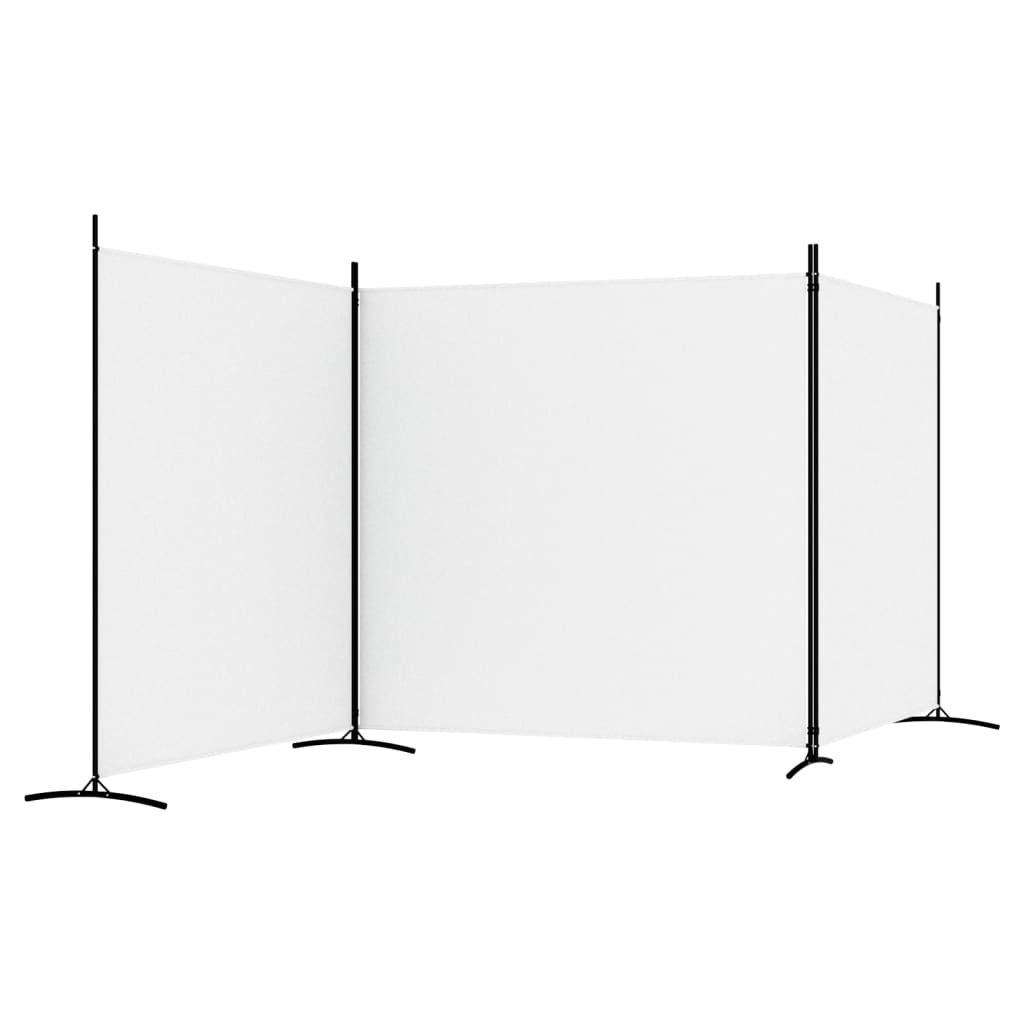 3-Panel Room Divider 525x180 cm Fabric for creating private spaces and blocking sunlight.