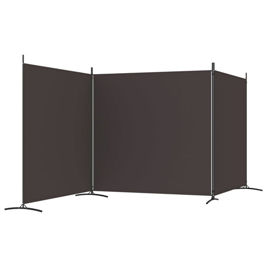 3-Panel Room Divider  525x180 cm Fabric