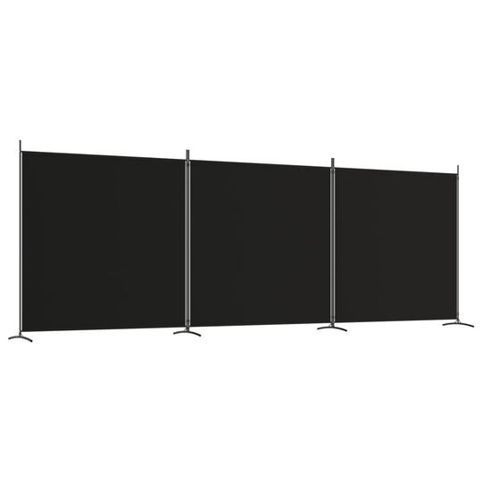 3-Panel Room Divider 525x180 cm Fabric for creating private spaces and blocking sunlight.