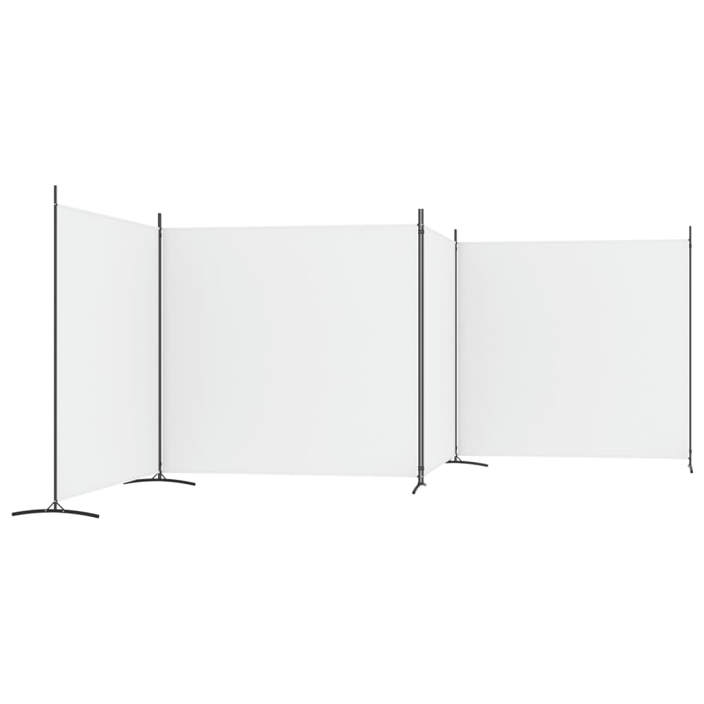 4-Panel Room Divider  698x180 cm Fabric for creating private spaces and blocking sunlight.