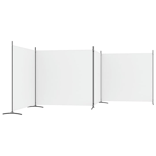 4-Panel Room Divider  698x180 cm Fabric for creating private spaces and blocking sunlight.