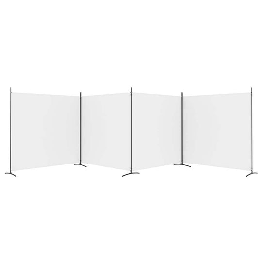 4-Panel Room Divider  698x180 cm Fabric for creating private spaces and blocking sunlight.