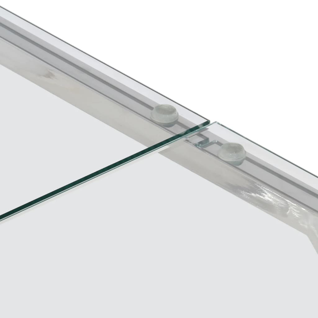 Coffee Table  Stainless Steel and Tempered Glass