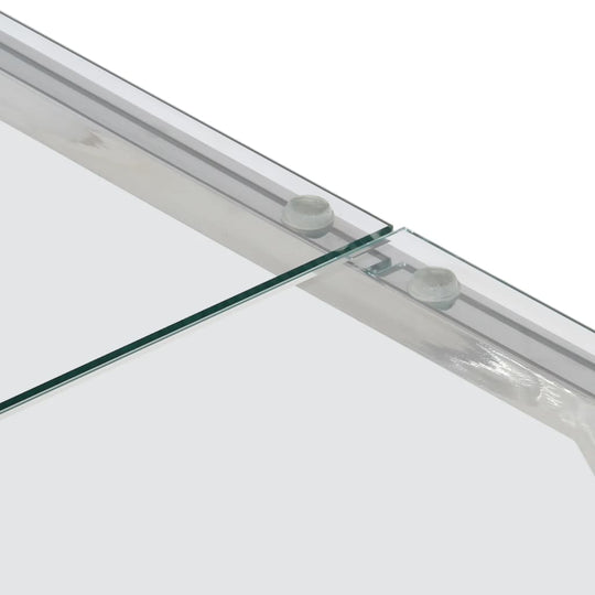 Coffee Table  Stainless Steel and Tempered Glass