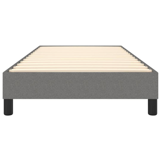 Box Spring Bed Frame Dark  90x200 cm Fabric