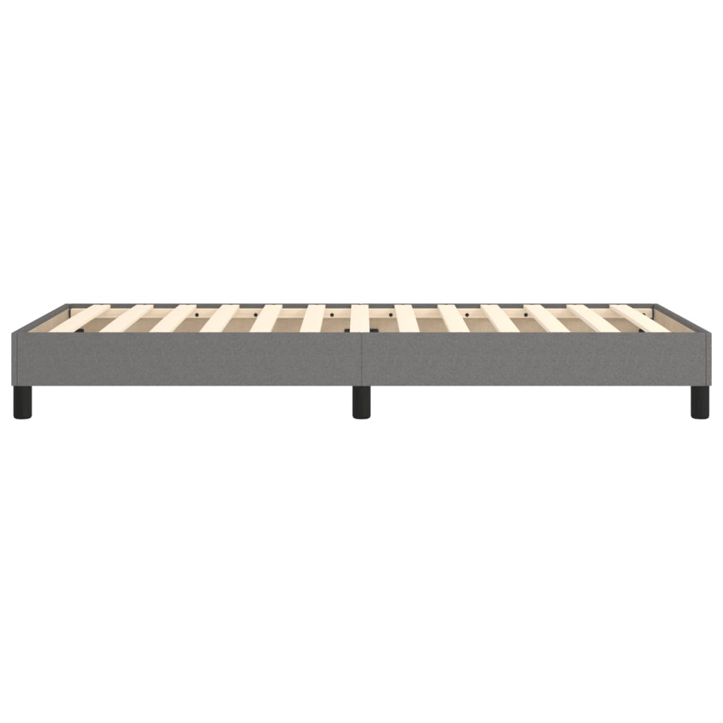 Box Spring Bed Frame Dark  90x200 cm Fabric